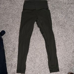 Green Lululemon Align leggings size 4